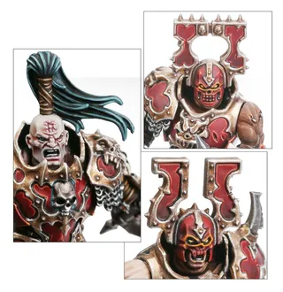 Zeigt die Reihe Blades of Khorne und nicht Blood Warriors im Besonderen — dasselbe Bild steht für 2 Einheiten dieser Armee.