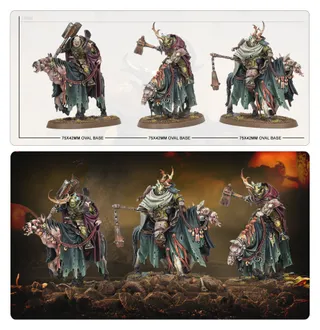 Zeigt die Reihe Maggotkin of Nurgle und nicht Sloven Knights im Besonderen — dasselbe Bild steht für 2 Einheiten dieser Armee.