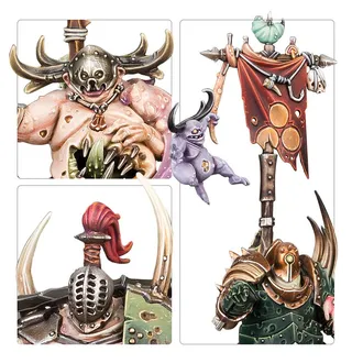 Muestra la gama Maggotkin of Nurgle y no Pusgoyle Blightlords en particular — la misma imagen representa a 2 unidades de este ejército.