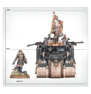Muestra la gama Astra Militarum y no Commissar Graves en particular — la misma imagen representa a 2 unidades de este ejército.