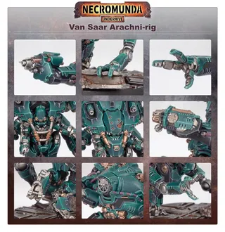 Shows the House Van Saar range rather than Arachni-Rig in particular — the same picture stands for 2 units of this army.