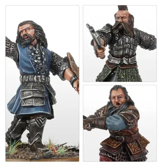 Muestra la gama Army of Thror y no Young Dwalin the Dwarf en particular — la misma imagen representa a 3 unidades de este ejército.