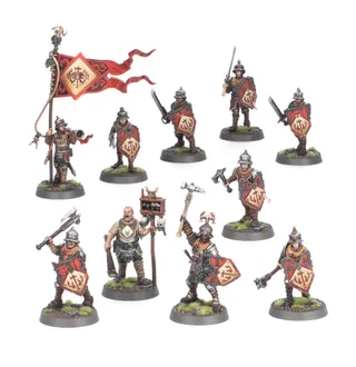 Muestra la gama Cities of Sigmar y no Black Guard en particular — la misma imagen representa a 9 unidades de este ejército.