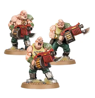 Muestra la gama Astra Militarum y no Ogryn Bodyguard en particular — la misma imagen representa a 2 unidades de este ejército.
