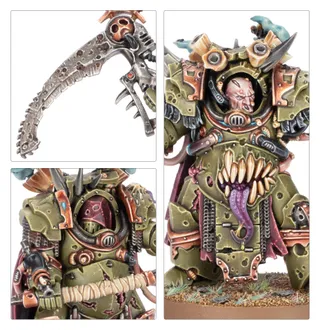 Zeigt die Reihe Death Guard und nicht Chaos Cerastus Knight Lancer im Besonderen — dasselbe Bild steht für 3 Einheiten dieser Armee.