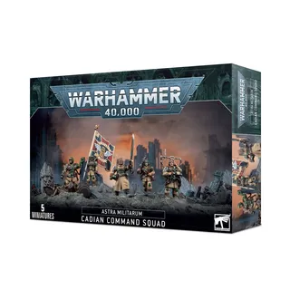 Muestra la gama Genestealer Cults y no Cadian Command Squad en particular — la misma imagen representa a 2 unidades de este ejército.