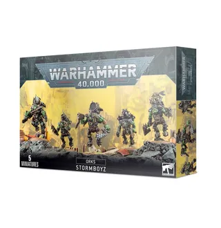 Muestra la gama Orks y no Stormboyz en particular — la misma imagen representa a 4 unidades de este ejército.