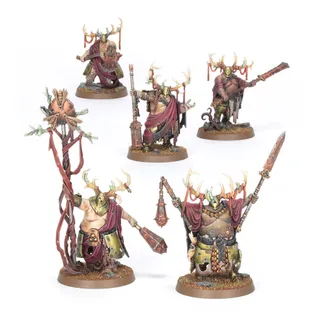 Muestra la gama Maggotkin of Nurgle y no Putrid Blightkings en particular — la misma imagen representa a 2 unidades de este ejército.