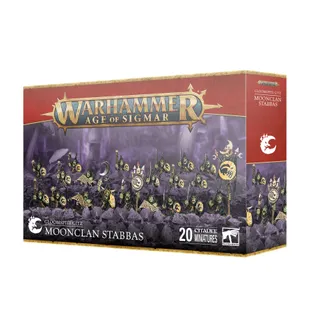 Zeigt die Reihe Gloomspite Gitz und nicht Moonclan Stabbas im Besonderen — dasselbe Bild steht für 2 Einheiten dieser Armee.