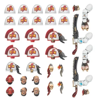 Zeigt die Reihe White Scars und nicht Armiger Warglaive im Besonderen — dasselbe Bild steht für 4 Einheiten dieser Armee.