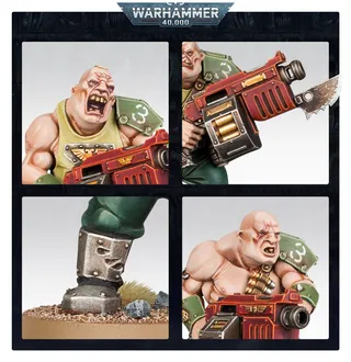 Muestra la gama Astra Militarum y no Ogryn Bodyguard en particular — la misma imagen representa a 2 unidades de este ejército.