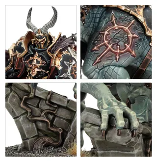 Pokazuje serię Slaves to Darkness, a nie konkretnie Abraxia, Spear of the Everchosen — to samo zdjęcie reprezentuje 2 jednostki tej armii.