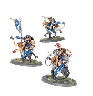 Pokazuje serię Stormcast Eternals, a nie konkretnie Stormstrike Palladors (Scourge of Aqshy) — to samo zdjęcie reprezentuje 2 jednostki tej armii.