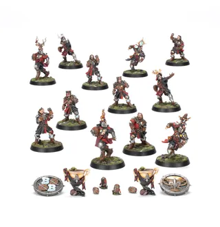 Zeigt die Reihe Bretonnian und nicht Bretonnian Knight Thrower im Besonderen — dasselbe Bild steht für 4 Einheiten dieser Armee.