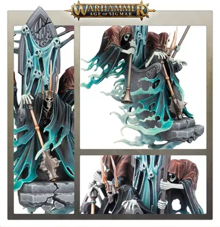 Показує серію Nighthaunt, а не саме Kurdoss Valentian, the Craven King (Scourge of Ghyran) — те саме зображення представляє 2 підрозділи цієї армії.