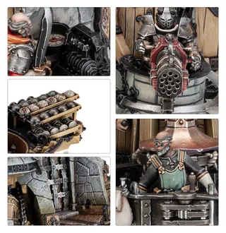 Muestra la gama Cities of Sigmar y no Cannonade Cogfort en particular — la misma imagen representa a 2 unidades de este ejército.