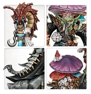 Muestra la gama Gloomspite Gitz y no Madcap Shaman en particular — la misma imagen representa a 2 unidades de este ejército.