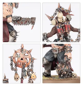 Muestra la gama World Eaters y no Daemonic Charioteer [Crucible] en particular — la misma imagen representa a 6 unidades de este ejército.