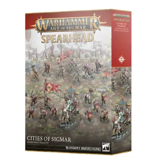 Muestra la gama Cities of Sigmar y no Black Guard en particular — la misma imagen representa a 8 unidades de este ejército.