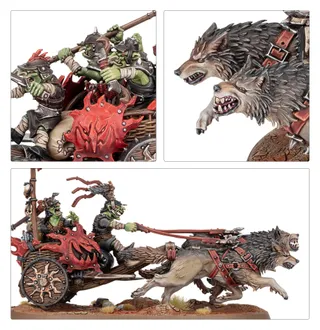 Zeigt die Reihe Gloomspite Gitz und nicht Sunsteala Wheelas (Scourge of Aqshy) im Besonderen — dasselbe Bild steht für 2 Einheiten dieser Armee.