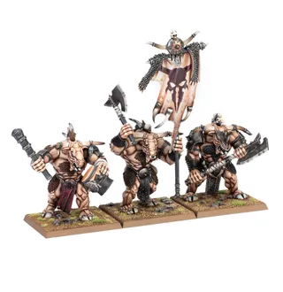 Zeigt die Reihe Beastmen Brayherds - Minotaur Blood Herd und nicht Herdstone im Besonderen — dasselbe Bild steht für 6 Einheiten dieser Armee.