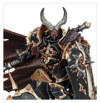 Pokazuje serię Slaves to Darkness, a nie konkretnie Abraxia, Spear of the Everchosen — to samo zdjęcie reprezentuje 2 jednostki tej armii.
