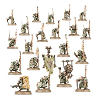 Muestra la gama Skaven - Renegades v2.0 y no Plague Monks en particular — la misma imagen representa a 2 unidades de este ejército.