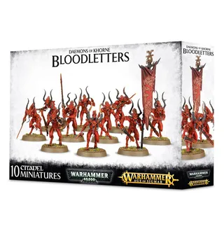 Zeigt die Reihe Blades of Khorne und nicht Bloodletters im Besonderen — dasselbe Bild steht für 2 Einheiten dieser Armee.