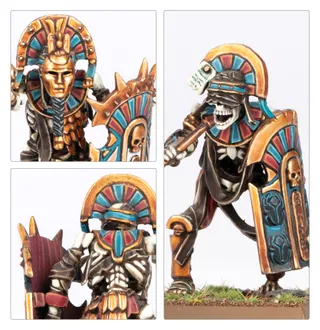 Shows the Tomb Kings of Khemri range rather than Skeleton Skirmishers in particular — the same picture stands for 3 units of this army.