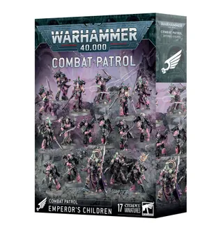 Zeigt die Reihe Emperor's Children und nicht Daemonic Herald [Crucible] im Besonderen — dasselbe Bild steht für 3 Einheiten dieser Armee.
