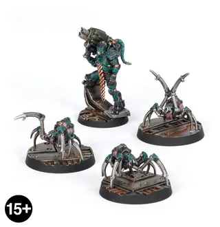 Van Saar Champion in Carapace Armour with Cyberachnids reference photo