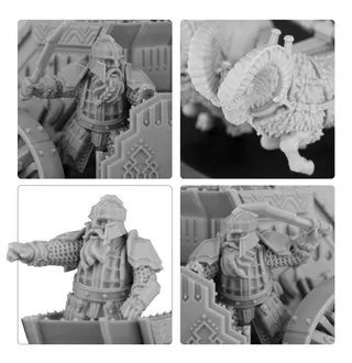 Shows the The Iron Hills range rather than Iron Hills Chariot Captain in particular — the same picture stands for 2 units of this army.
