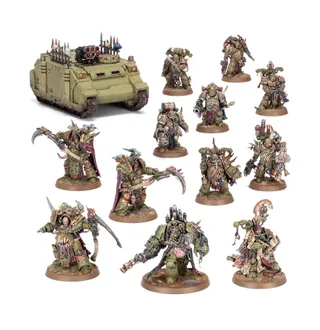 Zeigt die Reihe Death Guard und nicht Chaos Cerastus Knight Lancer im Besonderen — dasselbe Bild steht für 3 Einheiten dieser Armee.