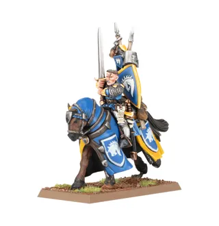 Muestra la gama Kingdom of Bretonnia - Bretonnian Exiles y no Border Princes Brigands en particular — la misma imagen representa a 6 unidades de este ejército.