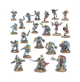 Muestra la gama Space Wolves y no Armiger Warglaive en particular — la misma imagen representa a 6 unidades de este ejército.
