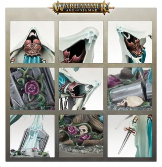 Muestra la gama Nighthaunt y no Tomb Banshee en particular — la misma imagen representa a 2 unidades de este ejército.