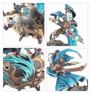 Показує серію Disciples of Tzeentch, а не саме Magister on Disc of Tzeentch — те саме зображення представляє 3 підрозділи цієї армії.