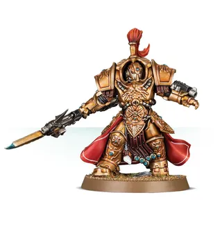 Показує серію Adeptus Custodes, а не саме Allarus Custodians — те саме зображення представляє 2 підрозділи цієї армії.