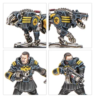 Shows the Palanite Enforcers range rather than Palanite Enforcer Captains & Sergeants in particular — the same picture stands for 3 units of this army.