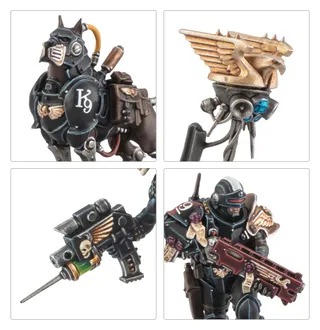 Pokazuje serię Agents of the Imperium, a nie konkretnie Martial Agent [Crucible] — to samo zdjęcie reprezentuje 4 jednostki tej armii.