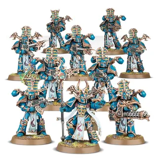Zeigt die Reihe Thousand Sons und nicht Daemonic Herald [Crucible] im Besonderen — dasselbe Bild steht für 8 Einheiten dieser Armee.
