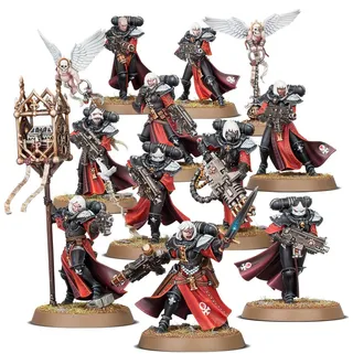 Pokazuje serię Adepta Sororitas, a nie konkretnie Dominion Squad — to samo zdjęcie reprezentuje 3 jednostki tej armii.