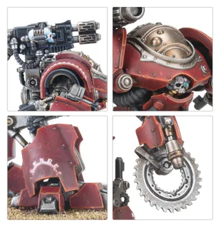 Muestra la gama Mechanicum y no Mechanicum Ordinatus Ulator en particular — la misma imagen representa a 4 unidades de este ejército.