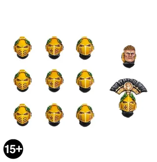 Zeigt die Reihe Imperial Fists (VII) und nicht Scout Squad im Besonderen — dasselbe Bild steht für 6 Einheiten dieser Armee.