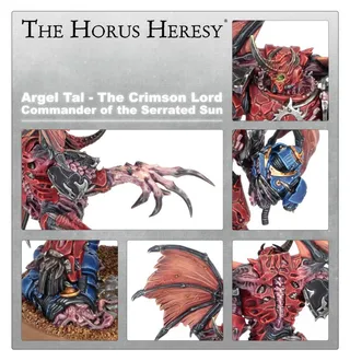 Pokazuje serię Word Bearers (XVII), a nie konkretnie Argel Tal — to samo zdjęcie reprezentuje 3 jednostki tej armii.