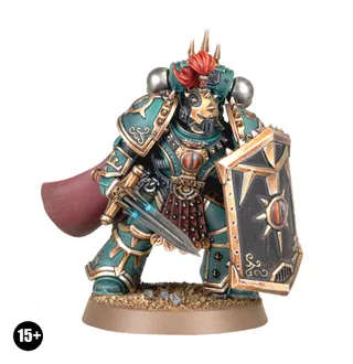 Pokazuje serię Sons of Horus (XVI), a nie konkretnie 'Little' Horus Aximand — to samo zdjęcie reprezentuje 2 jednostki tej armii.