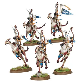 Zeigt die Reihe Lumineth Realm-lords und nicht Thyrielle's Zephyrites im Besonderen — dasselbe Bild steht für 2 Einheiten dieser Armee.