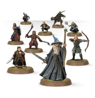 Muestra la gama The Fellowship y no Bill the Pony en particular — la misma imagen representa a 5 unidades de este ejército.