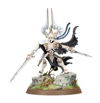Pokazuje serię Lumineth Realm-lords, a nie konkretnie The Light of Eltharion — to samo zdjęcie reprezentuje 2 jednostki tej armii.