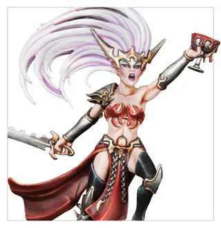 Pokazuje serię Daughters of Khaine, a nie konkretnie Avatar of Khaine — to samo zdjęcie reprezentuje 2 jednostki tej armii.